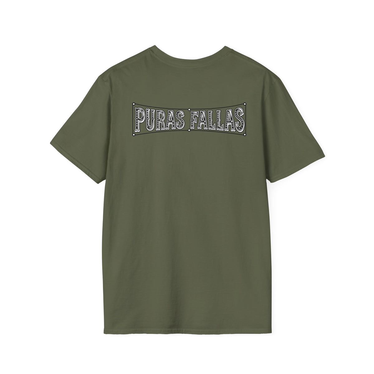 Puras Fallas Graphic T-Shirt — Vintage Lettering Tee