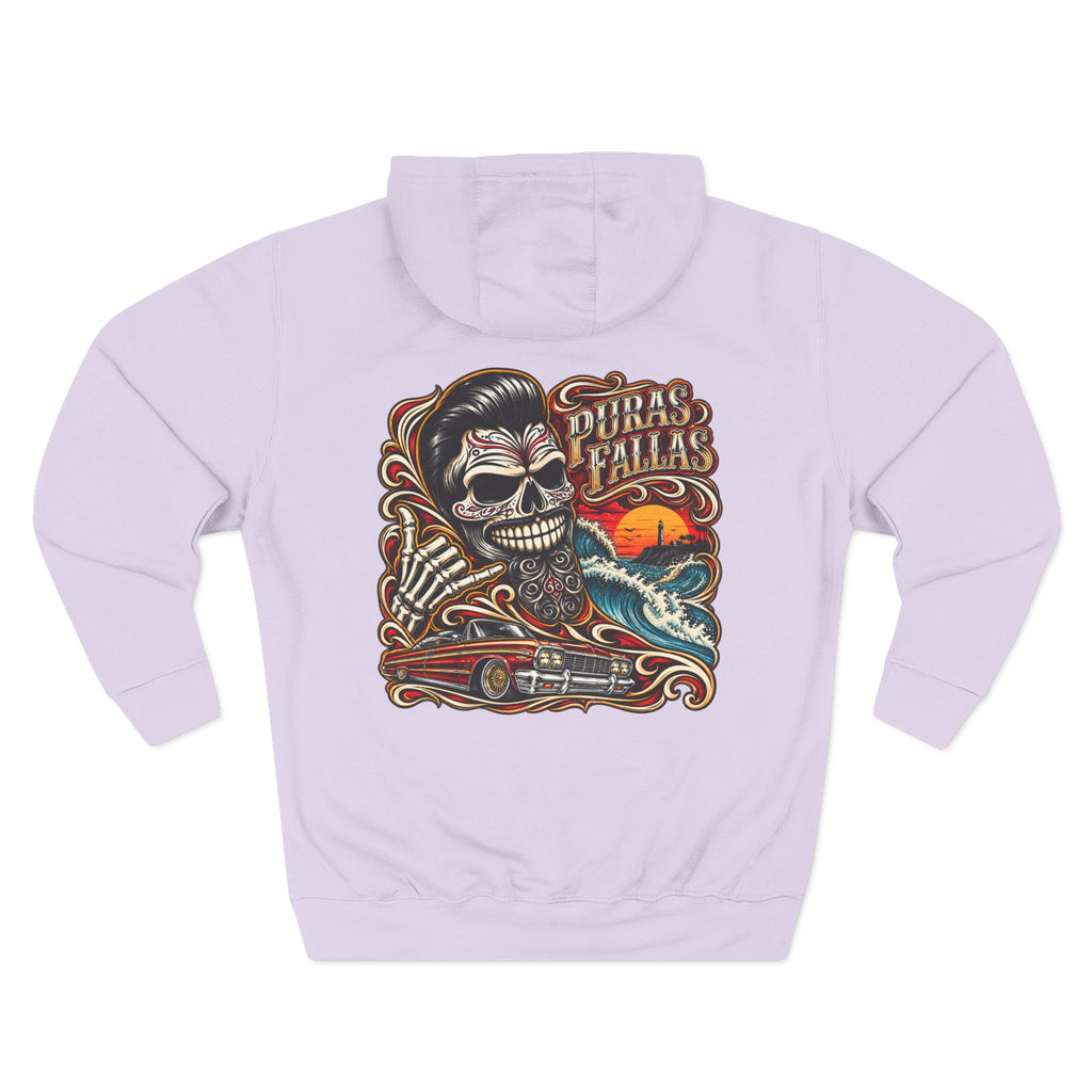 Three-Panel Fleece Hoodie