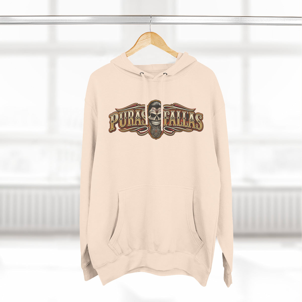 Three-Panel Fleece Hoodie