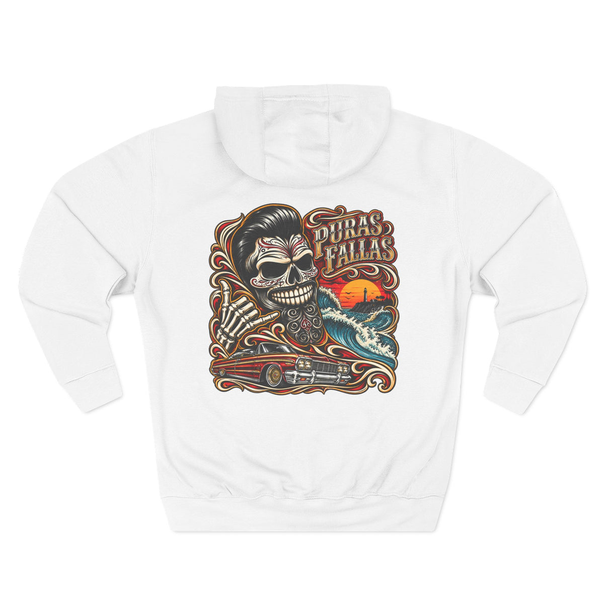 Three-Panel Fleece Hoodie