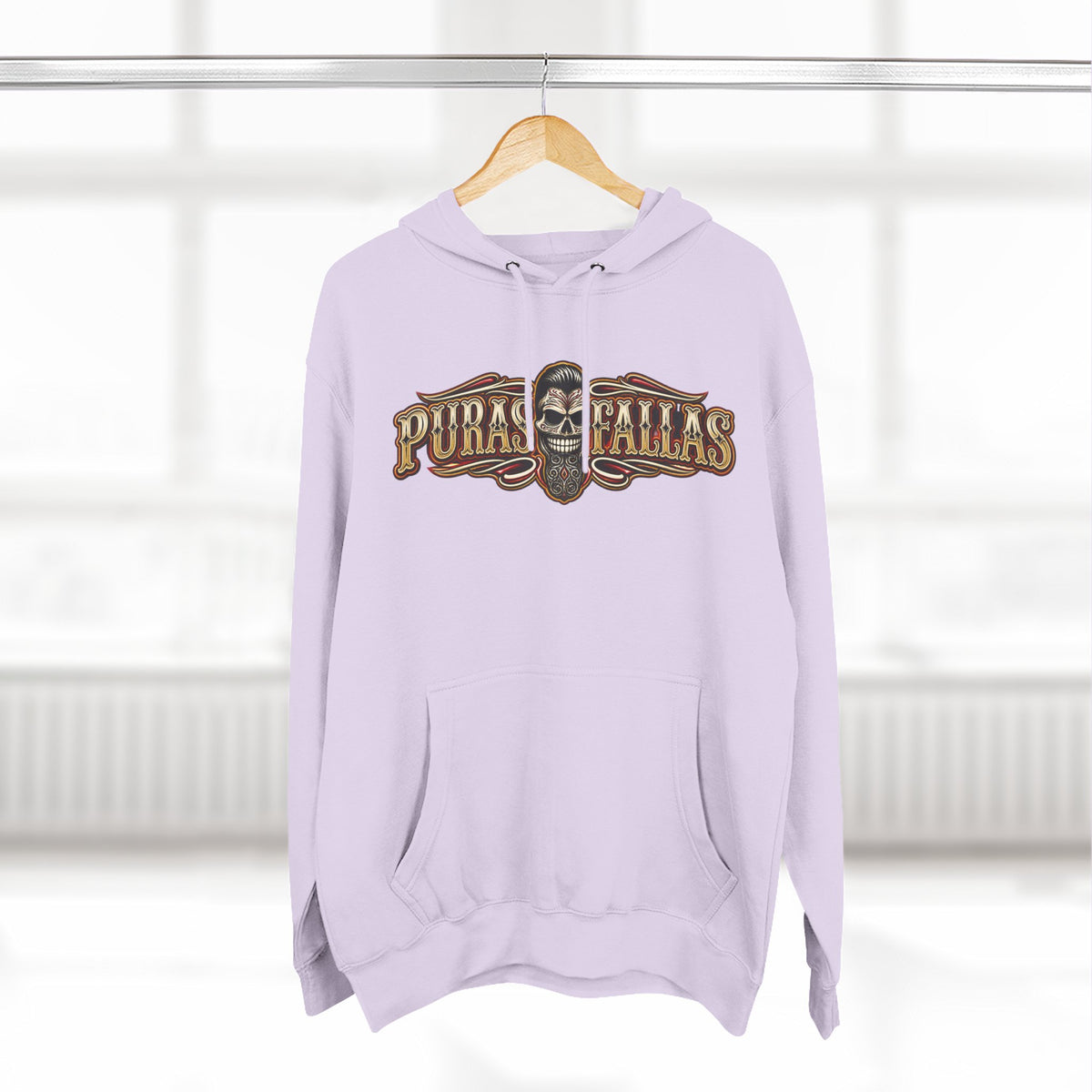 Three-Panel Fleece Hoodie