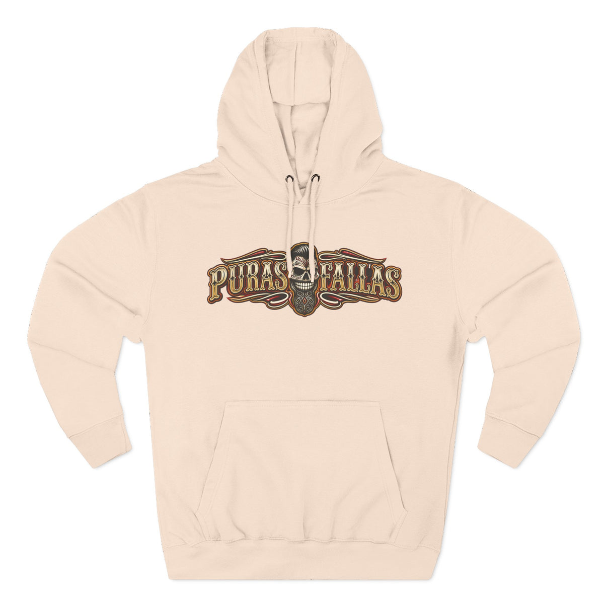 Three-Panel Fleece Hoodie