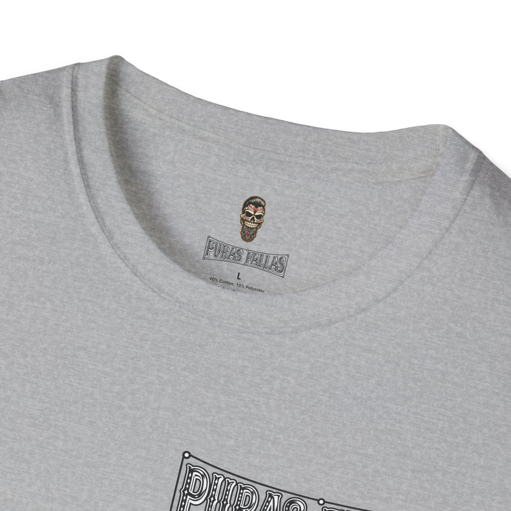 Puras Fallas Graphic T-Shirt — Vintage Lettering Tee