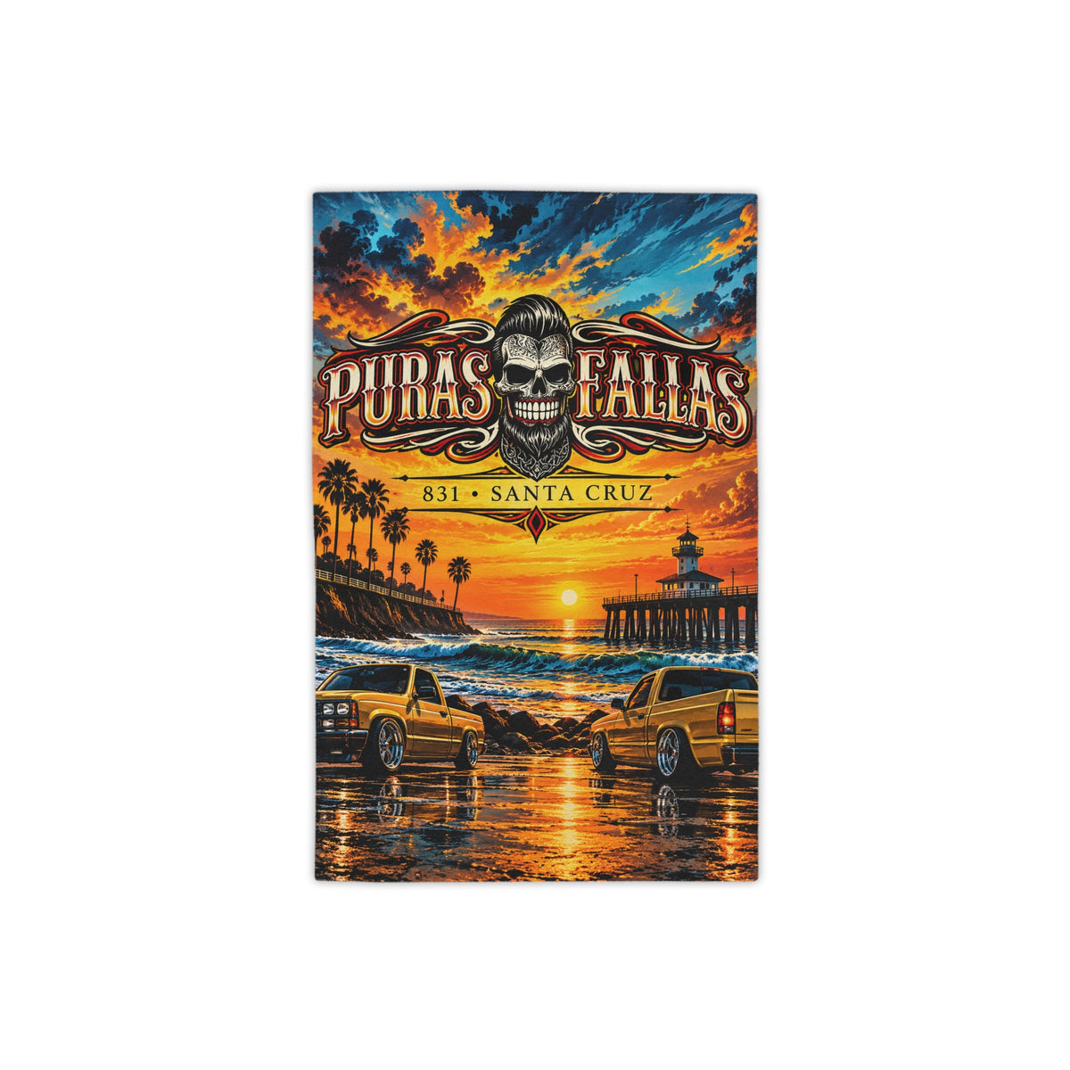 Puras Fallas Beach Towel
