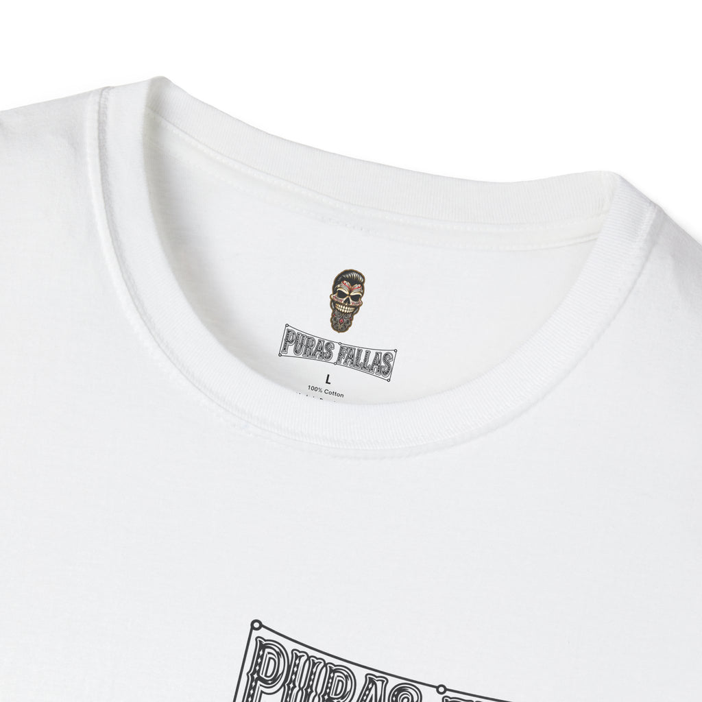 Puras Fallas Graphic T-Shirt — Vintage Lettering Tee