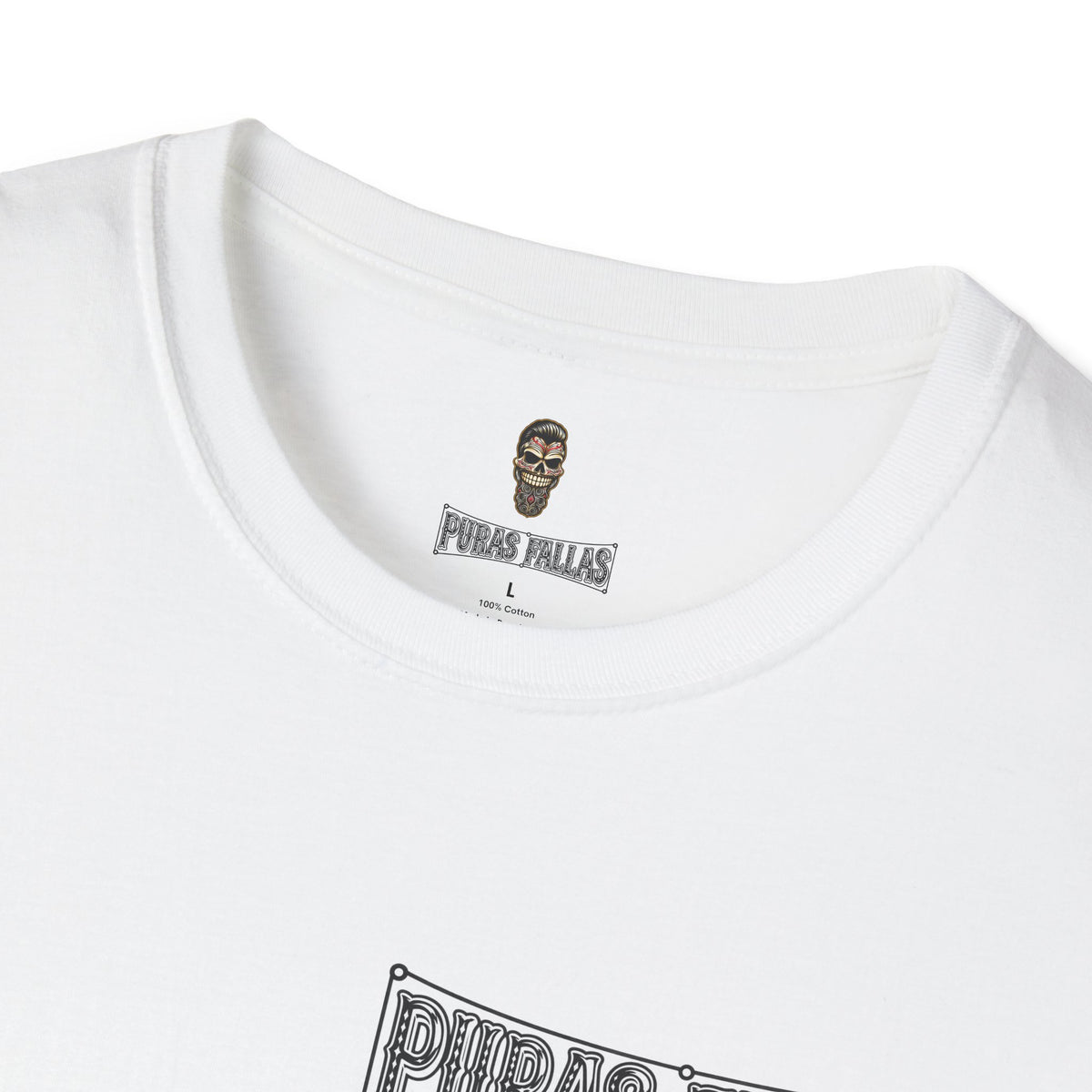Puras Fallas Graphic T-Shirt — Vintage Lettering Tee