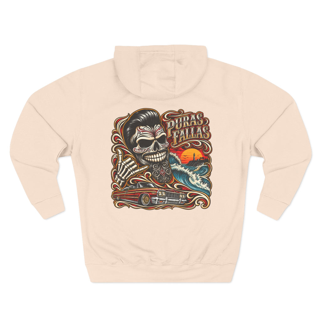 Three-Panel Fleece Hoodie