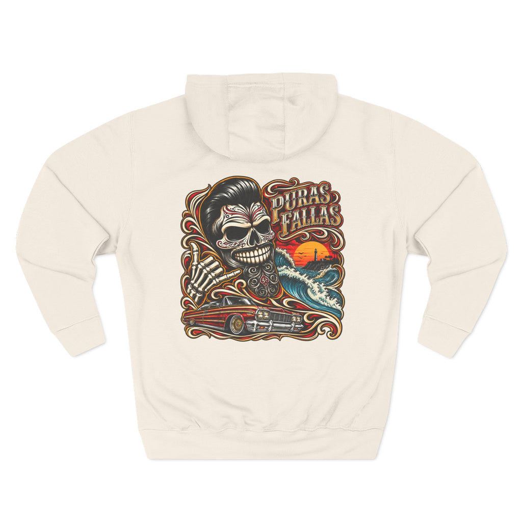 Three-Panel Fleece Hoodie