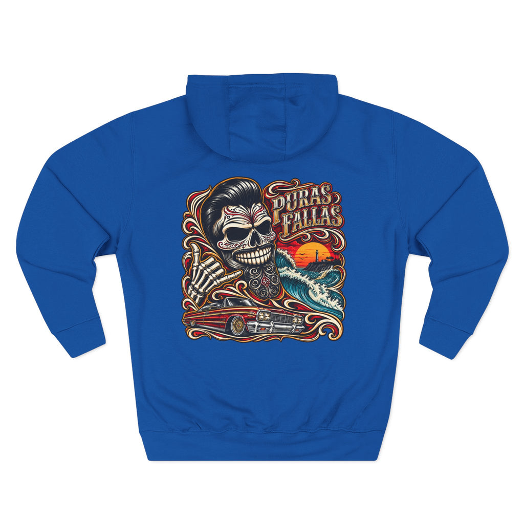 Three-Panel Fleece Hoodie