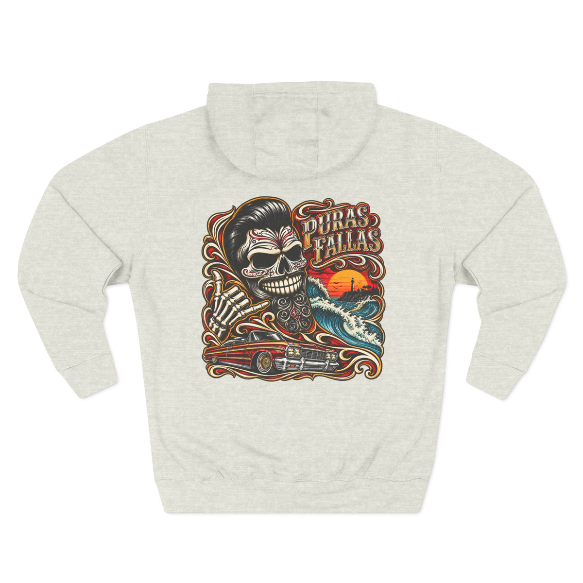 Three-Panel Fleece Hoodie