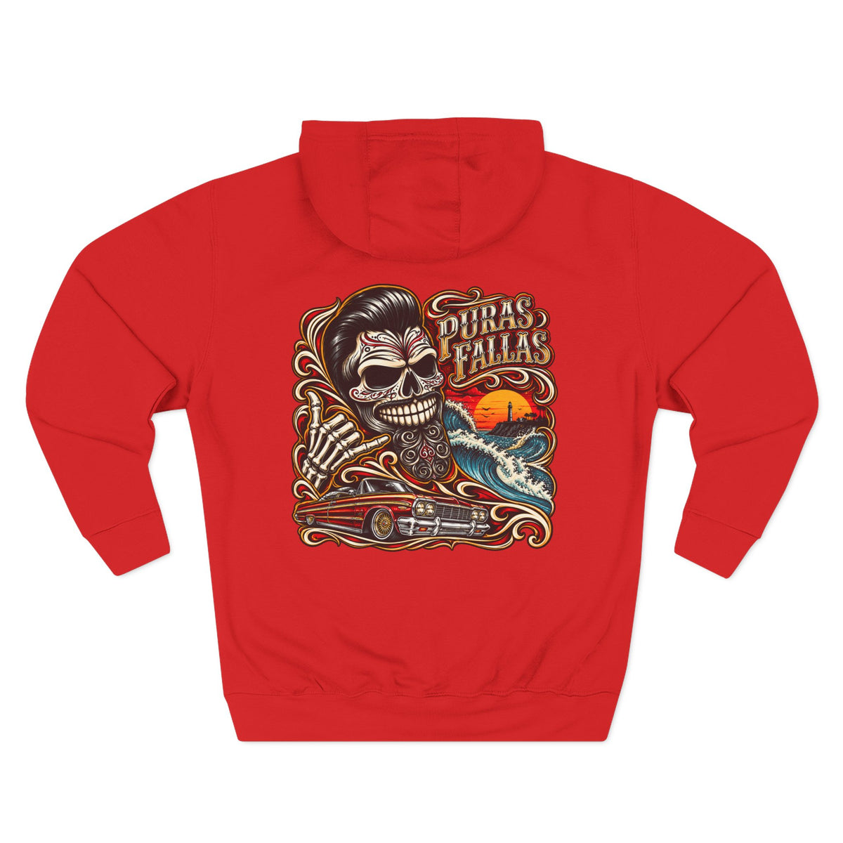 Three-Panel Fleece Hoodie