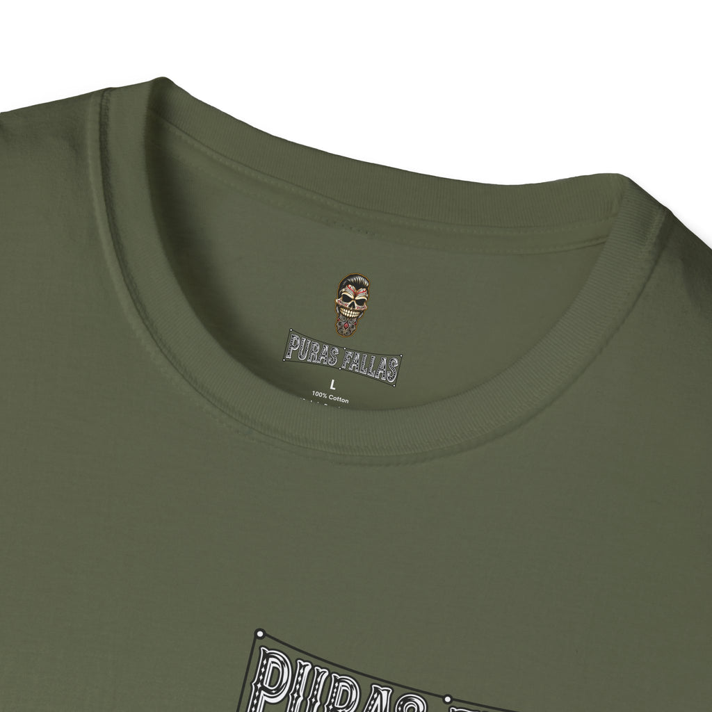 Puras Fallas Graphic T-Shirt — Vintage Lettering Tee