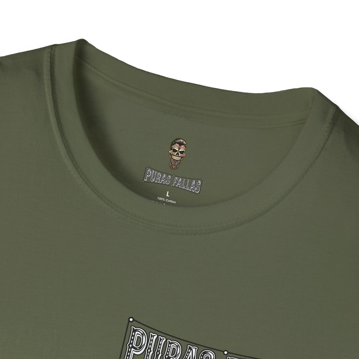 Puras Fallas Graphic T-Shirt — Vintage Lettering Tee