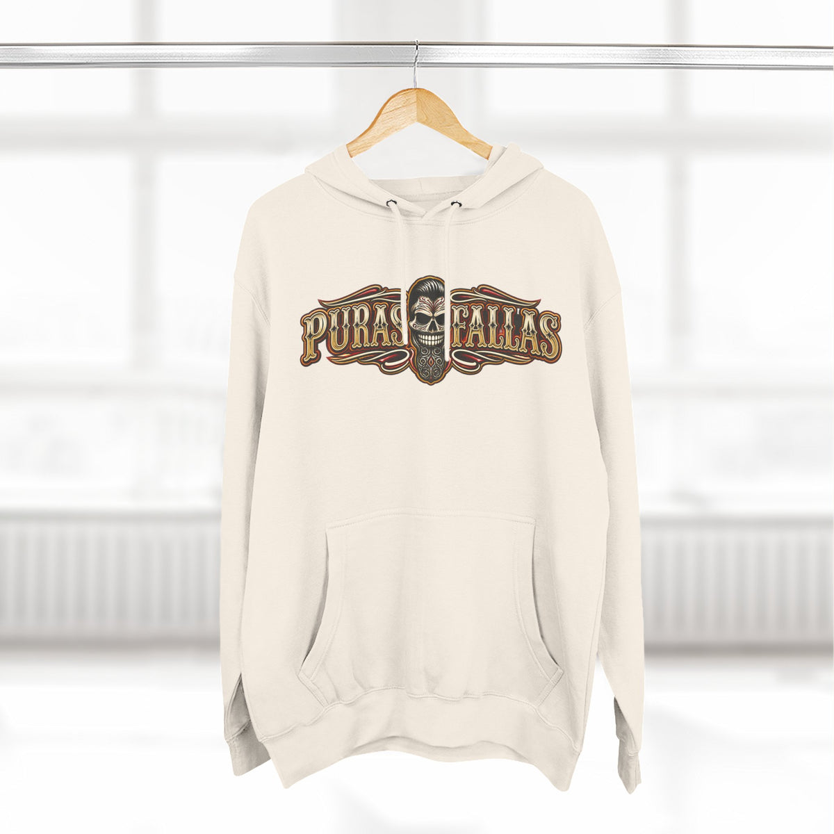 Three-Panel Fleece Hoodie