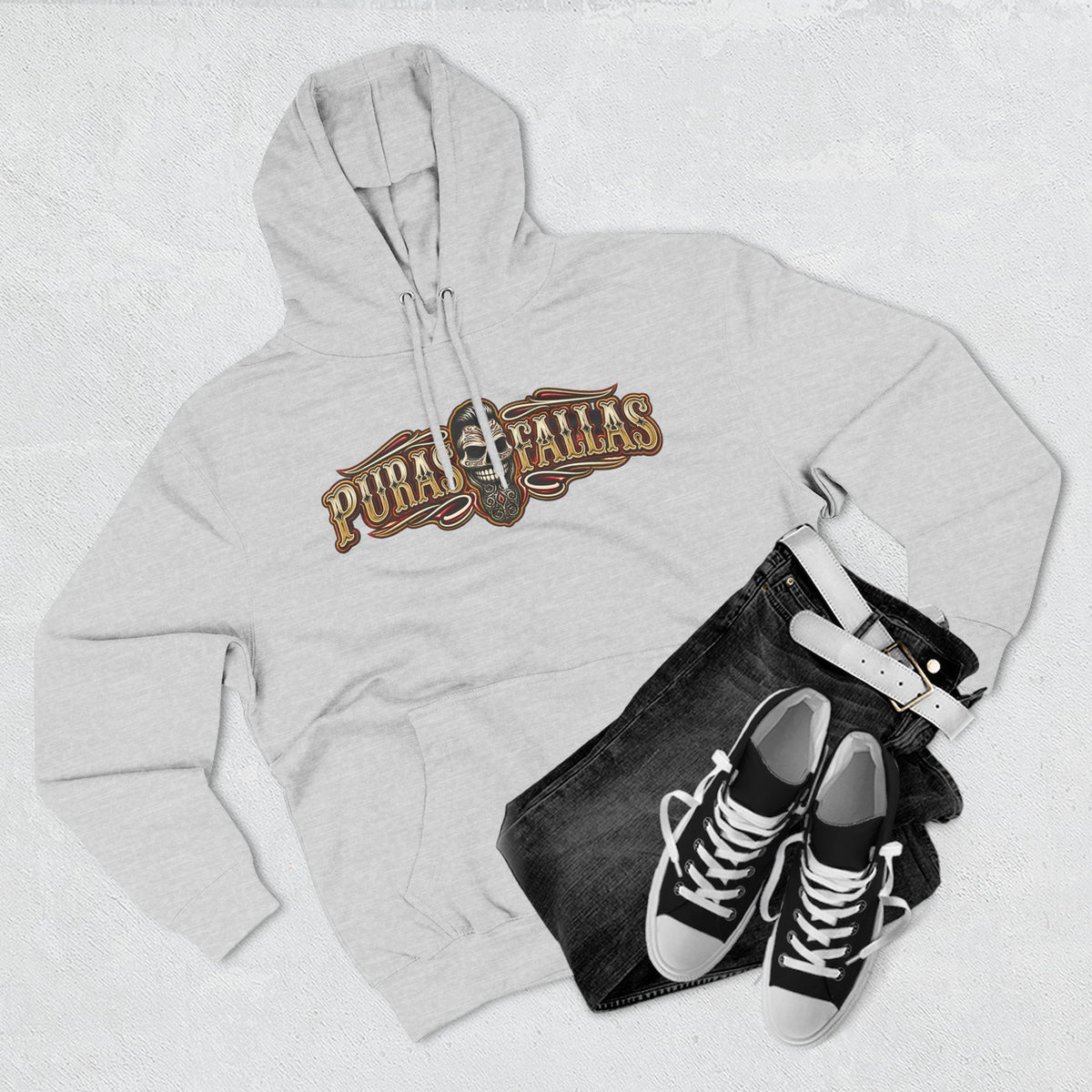 Three-Panel Fleece Hoodie