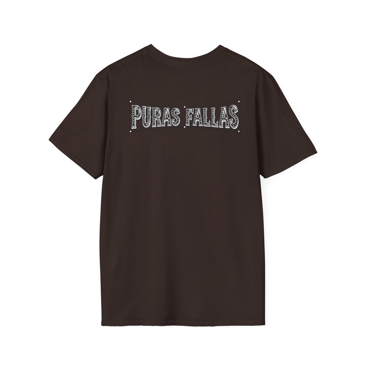Puras Fallas Graphic T-Shirt — Vintage Lettering Tee