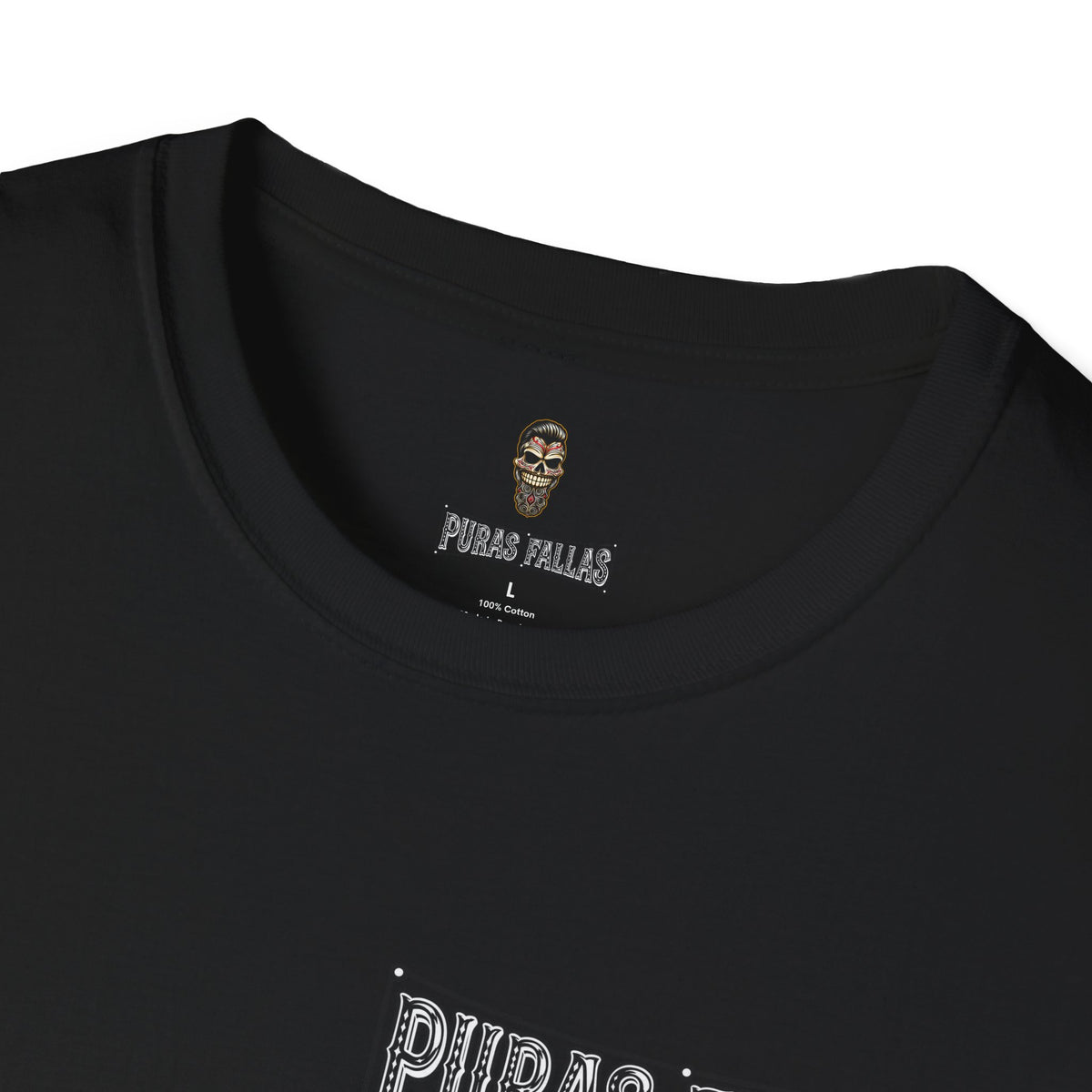Puras Fallas Graphic T-Shirt — Vintage Lettering Tee