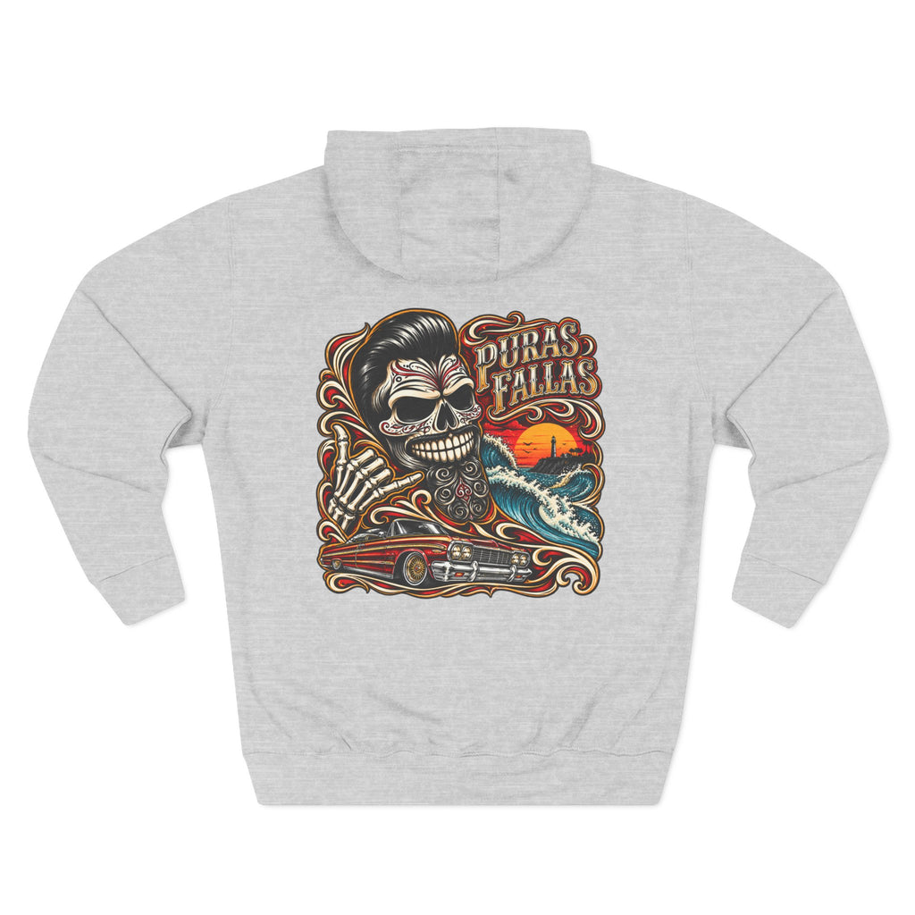 Three-Panel Fleece Hoodie