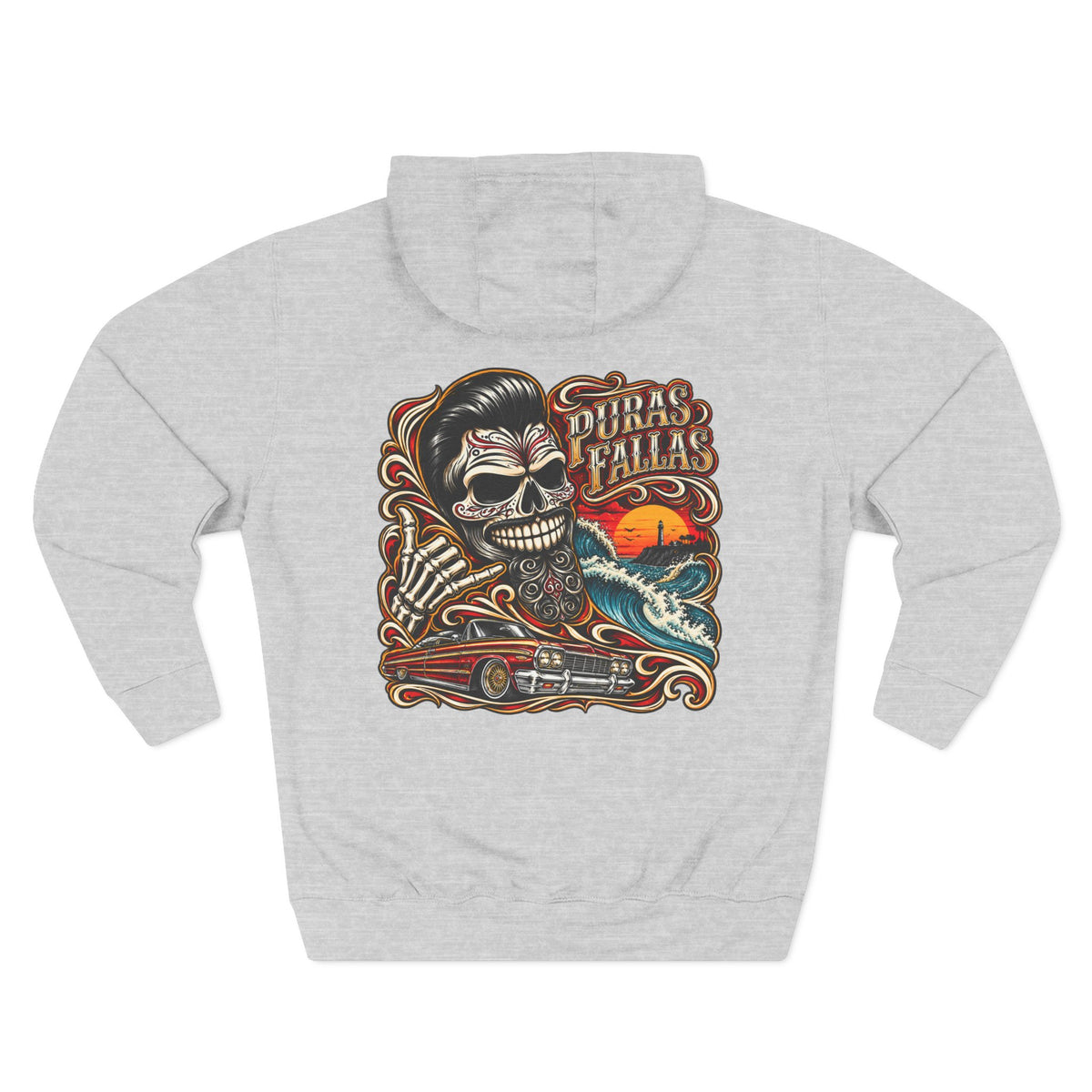 Three-Panel Fleece Hoodie