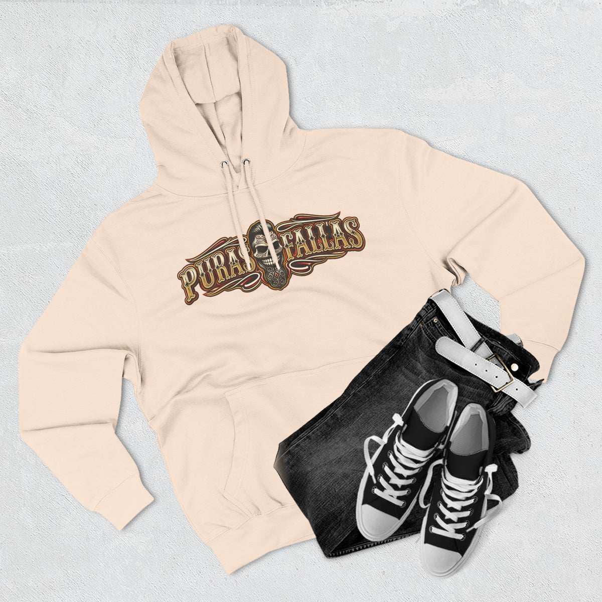 Three-Panel Fleece Hoodie