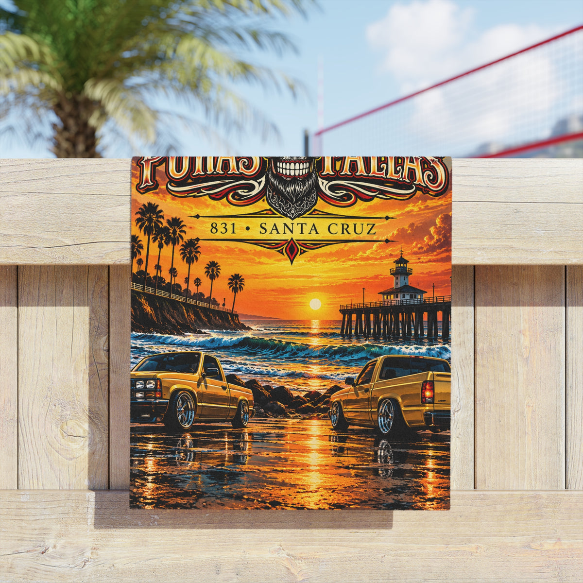 Puras Fallas Beach Towel