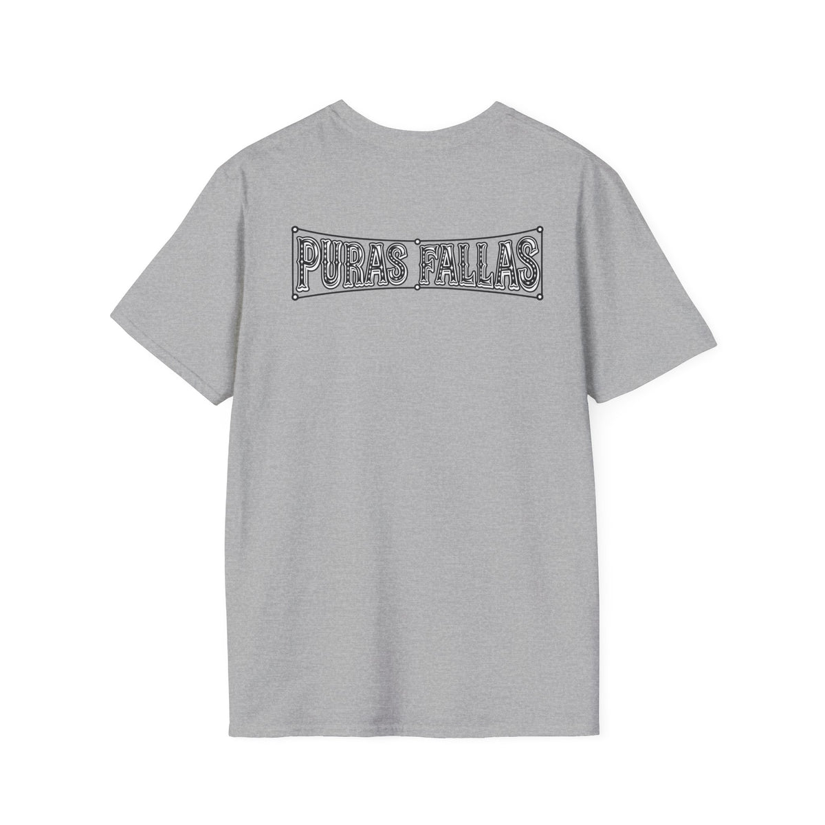Puras Fallas Graphic T-Shirt — Vintage Lettering Tee